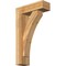 Ekena Millwork Thorton Block Rough Sawn Bracket w/ Offset Brace, Western Red Cedar, 6"W x 18"D x 30"H BKT0604X18X30THR05RWR - alternate 1